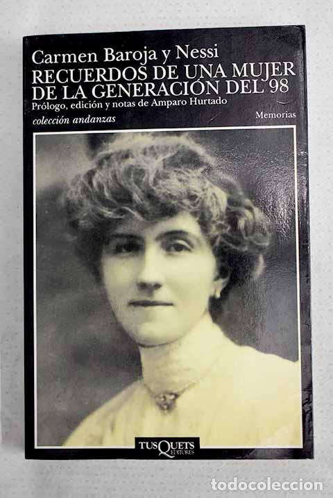 Livros em segunda m&atilde;o: Recuerdos de una mujer de la generaci&oacute;n del 98.- Baroja, Carmen
