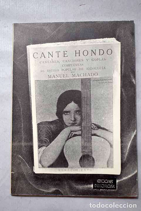 Libros: Cante hondo: cantares, canciones y coplas compuestas al estilo popular de Andaluc&iacute;a