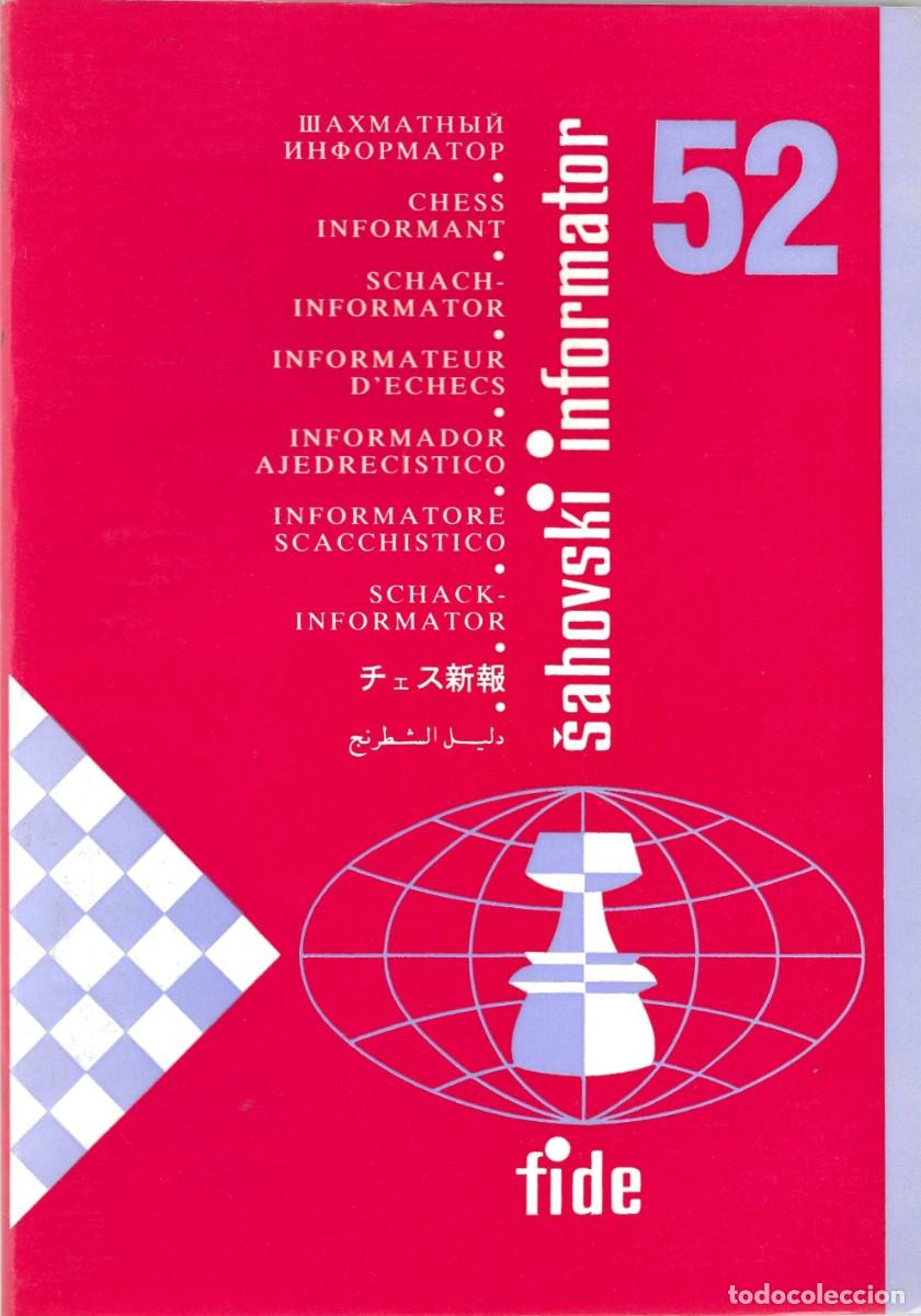 B&uuml;cher: Ajedrez. Chess. Informator FIDE [Sahovski informator] 52