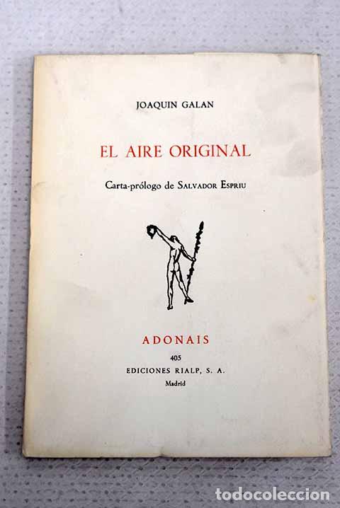 Livros em segunda m&atilde;o: El aire original: Gal&aacute;n, Joaqu&iacute;n.- Gal&aacute;n, Joaqu&iacute;n