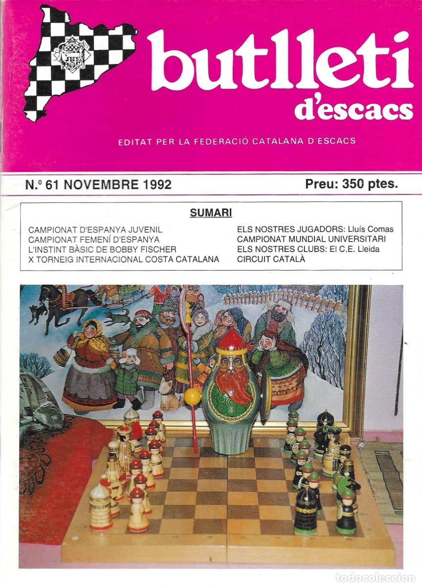 Libros: Ajedrez. Chess. Butllet&iacute; d&rsquo;escacs 61 - Foto 1