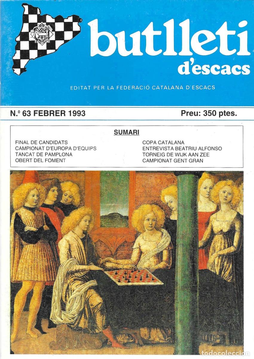 Libros: Ajedrez. Chess. Butllet&iacute; d&rsquo;escacs 63 - Foto 1
