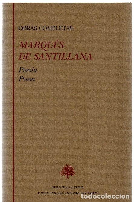 Libri di seconda mano: Obras completas. Poes&iacute;a, prosa - Santillana, Marqu&eacute;s de