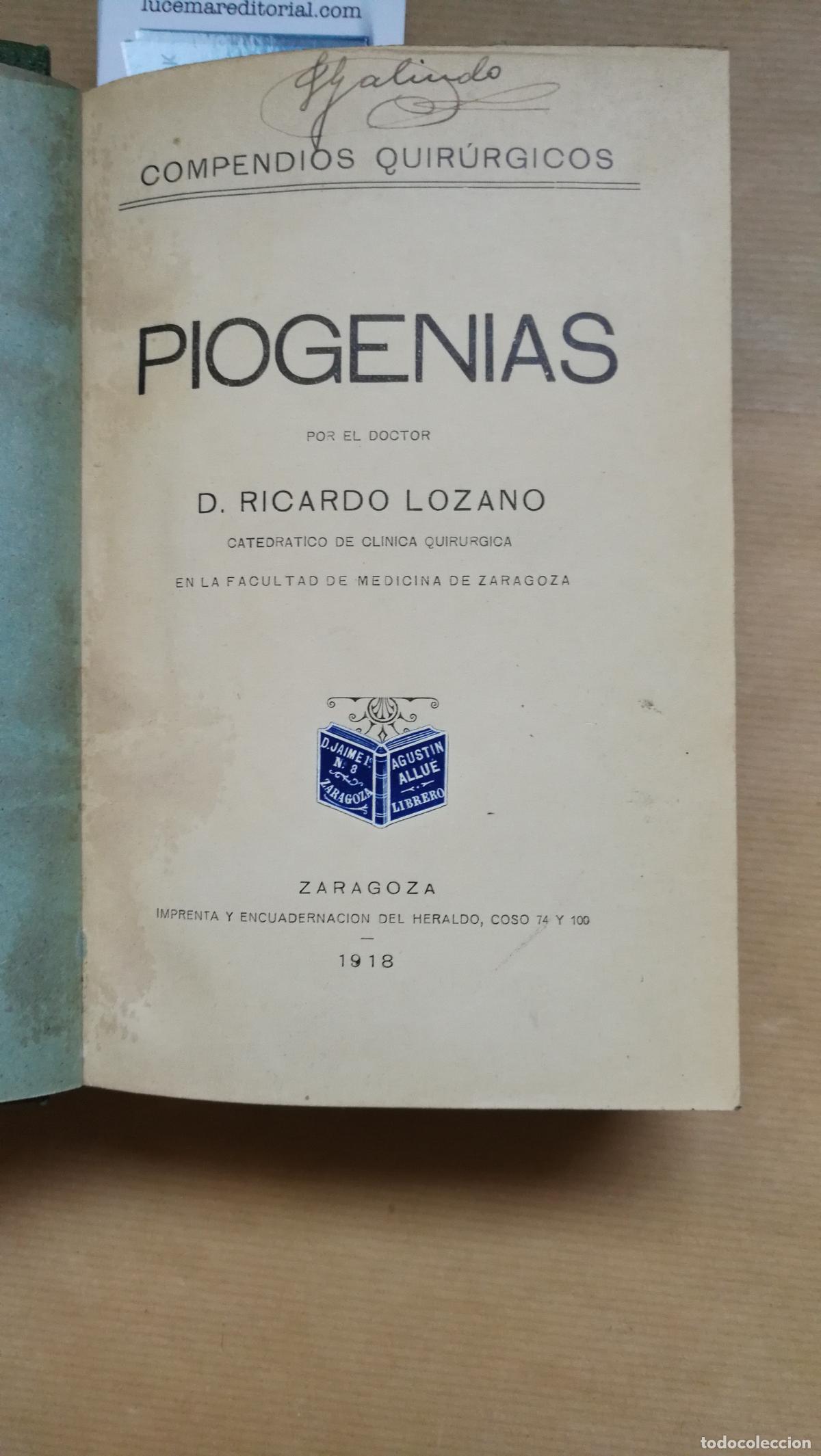 Libros: &rdquo;Piogenias, Parte &ordm; 1 y 2 + Infecciones especificas : Granulomatosis y Equinococcosis + Atlas.&rdquo; - Ri