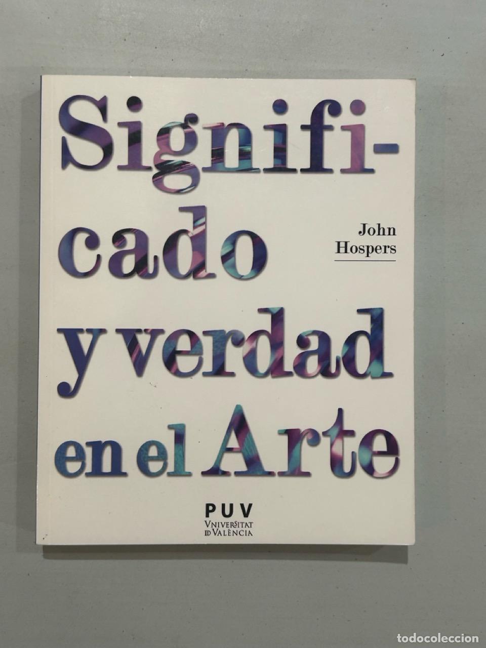 books: John Hospers - Significado y verdad en el arte