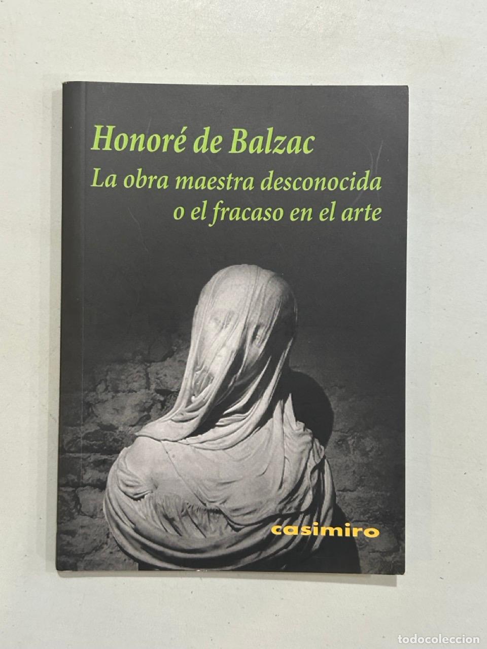 books: Honor&eacute; de Balzac - La obra maestra desconocida o el fracaso en el arte