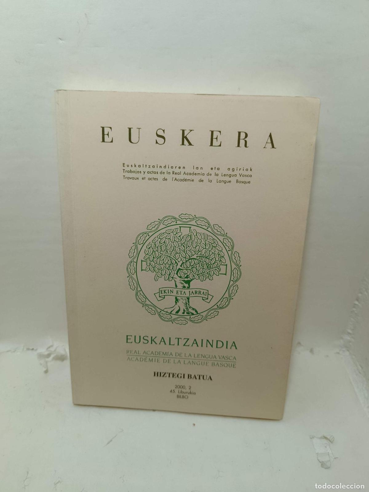books: EUSKERA. Trabajos y actas de la Real Academia de la Lengua Vasca - Varios Autores