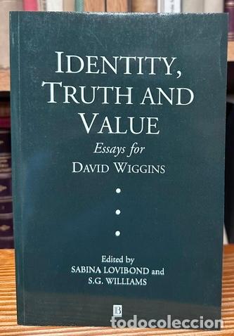 Libros: IDENTITY, TRUTH AND VALUE - WIGGINS, David