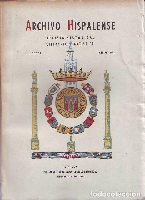 Libros: VV. AA.- - ARCHIVO HISPALENSE, n&ordm;11. 2&ordf; &eacute;poca