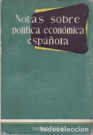 B&uuml;cher: VV. AA.- - Notas sobre pol&iacute;tica econ&oacute;mica espa&ntilde;ola.