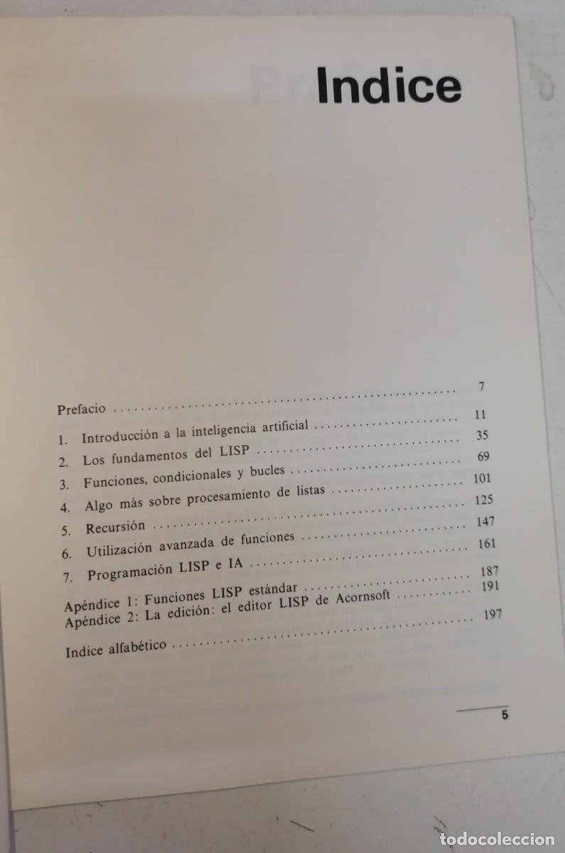 Libros: Lisp. El lenguaje de la Inteligencia Artificial - A. A. Berk - Foto 2