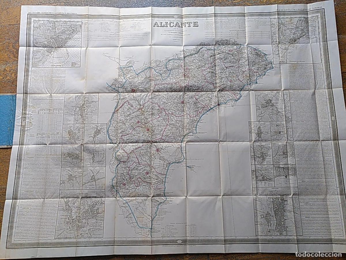 Livres: ALICANTE. ATLAS DE ESPA&Ntilde;A Y SUS POSESIONES DE ULTRAMAR. - Franisco Coello