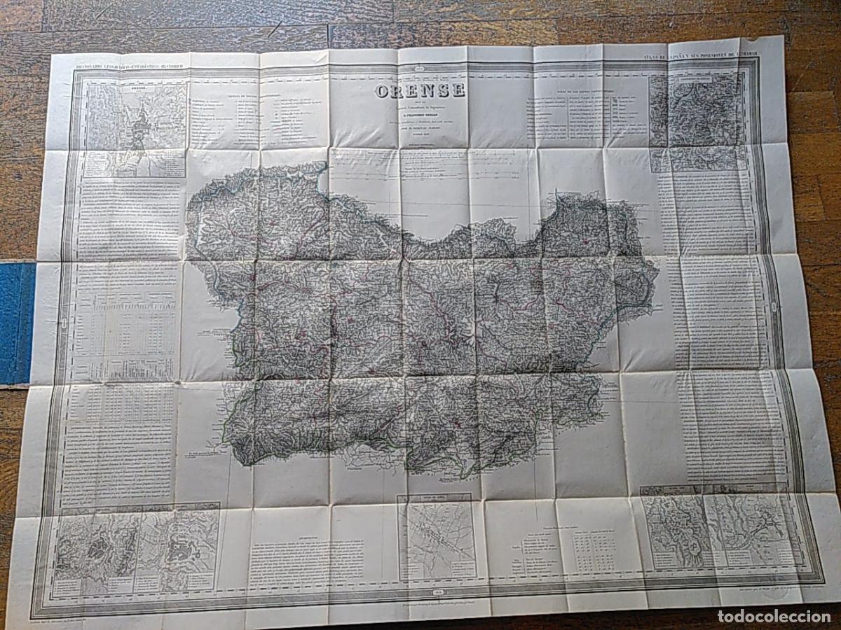 B&uuml;cher: ORENSE. ATLAS DE ESPA&Ntilde;A Y SUS POSESIONES DE ULTRAMAR. - Franisco Coello