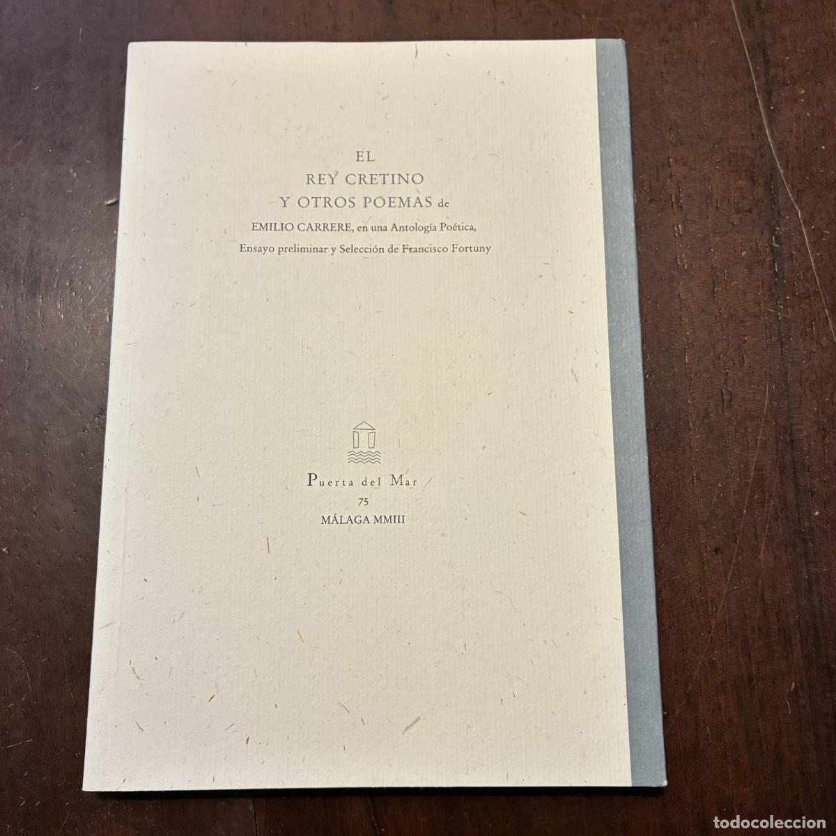 Libros: El rey cretino y otros poemas - Emilio Carrere