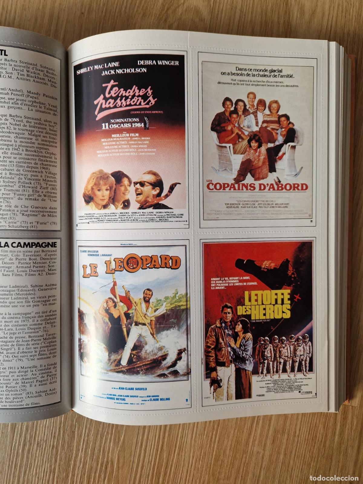Libri di seconda mano: Lote de m&aacute;s de 200 l&aacute;minas con 4 carteles de cine en franc&eacute;s cada una. Encuadernado -