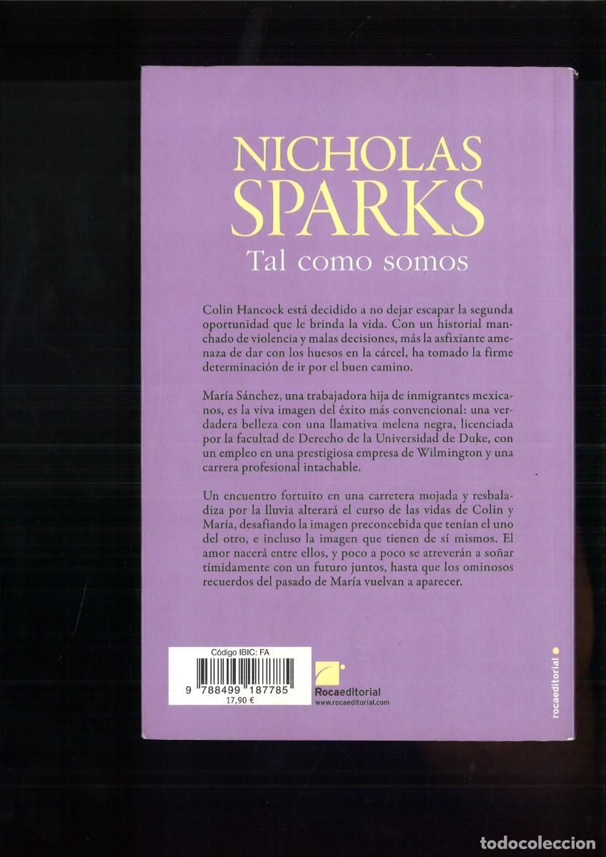 Libros: TAL COMO SOMOS. Nicholas Sparks - Foto 2