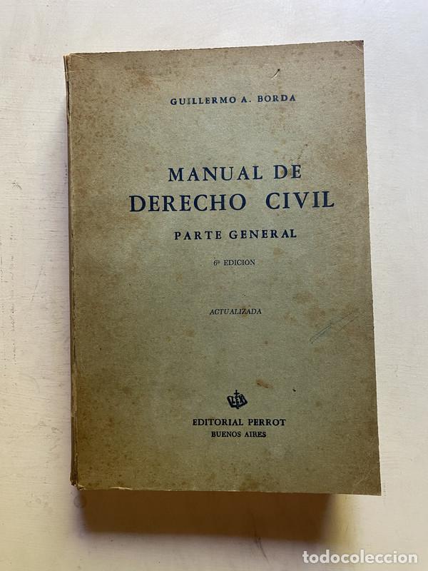 books: Manual de Derecho Civil - Borda, Guillermo A.