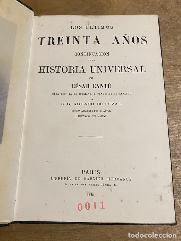 books: Los ultimos treinta a�os - Cantu, Cesar