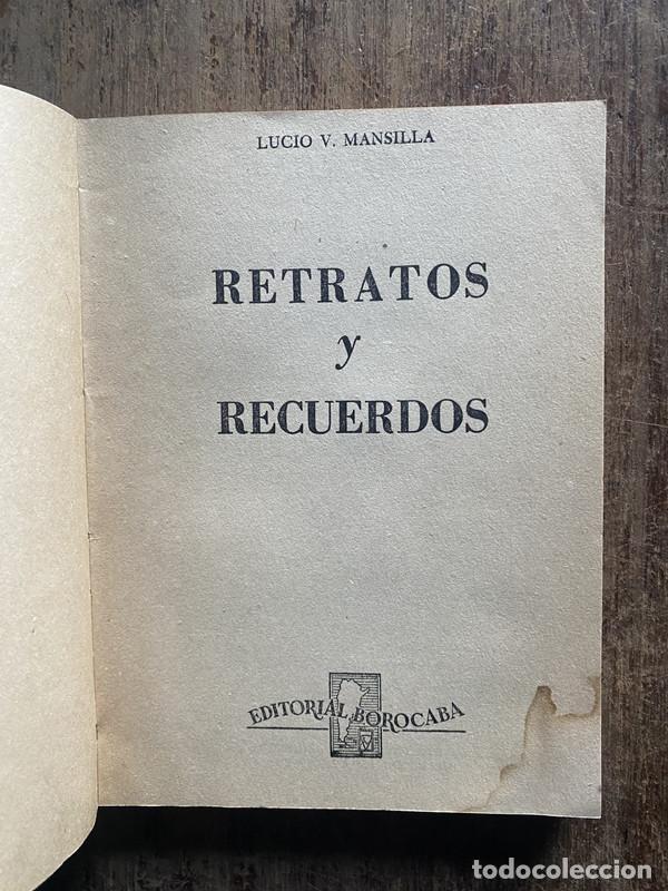 Libros: Retratos y Recuerdos - Mansilla, Lucio V. - Foto 1