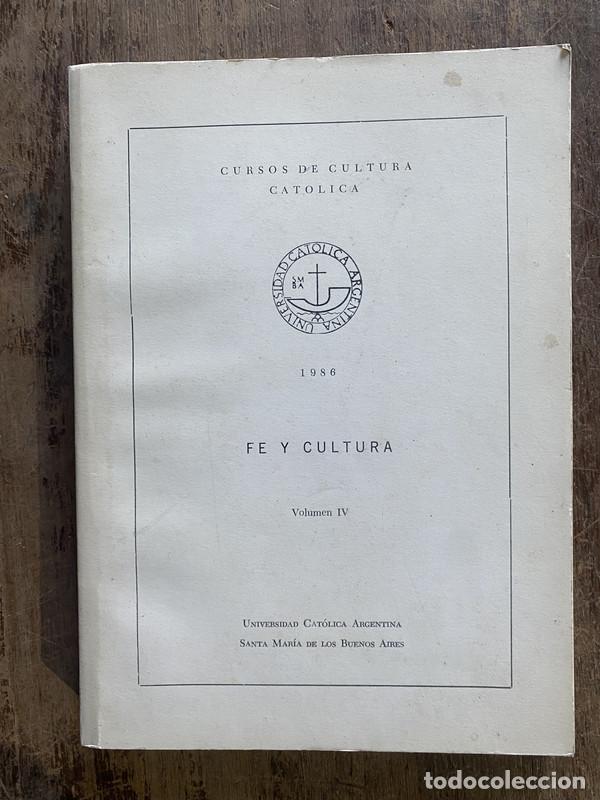 Livros em segunda m&atilde;o: Fe y Cultura - -