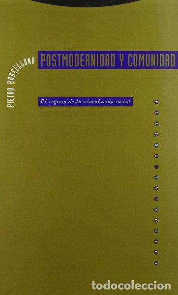 B&uuml;cher: Postmodernidad y comunidad- 9788487699368