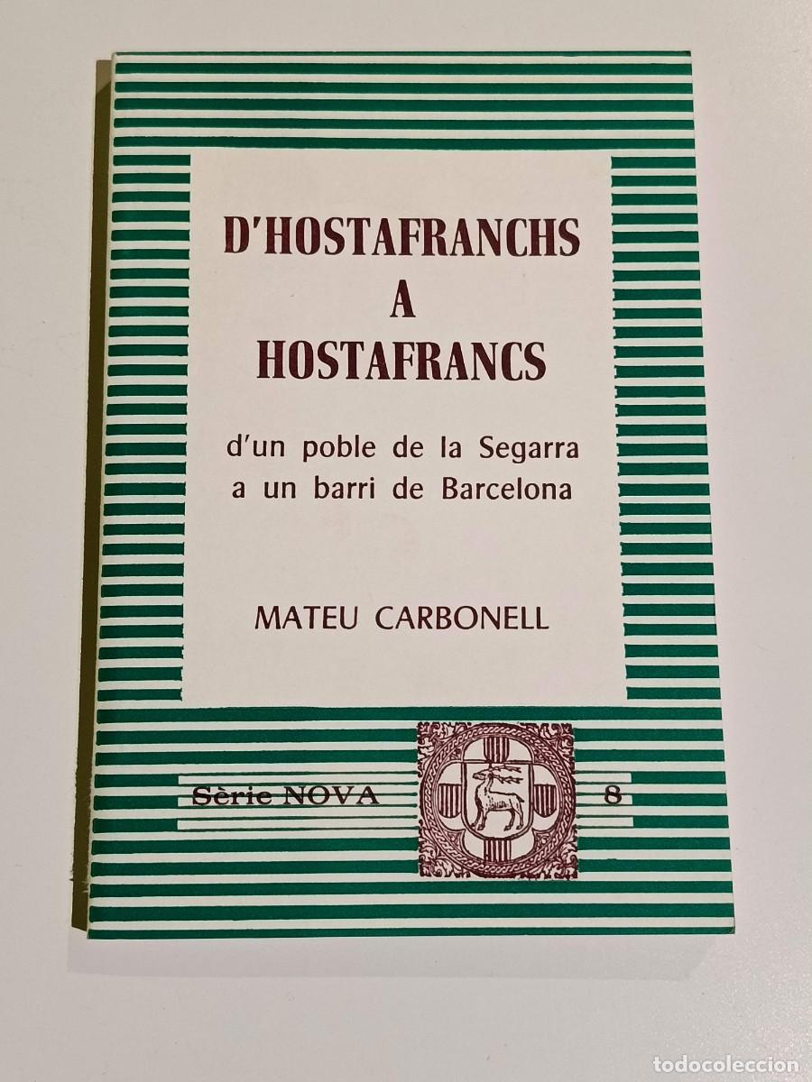 Libros: D'hostafranchs a Hostafrancs Mateu Carbonell