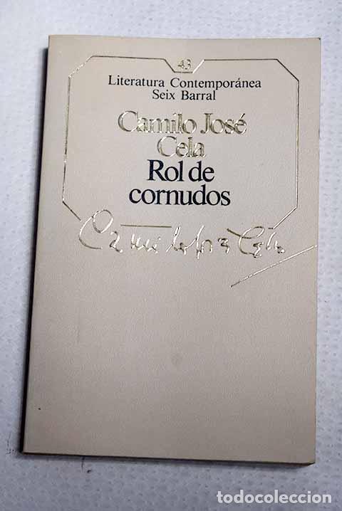 Livros em segunda m&atilde;o: Rol de cornudos: Cela, Camilo Jos&eacute;.- Cela, Camilo Jos&eacute;