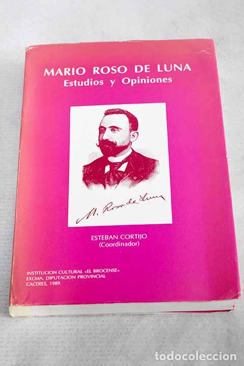 Libros: Mario Roso de Luna: estudios y opiniones