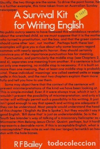 Livres: A Survival Kit for Writing English- 9780582710665