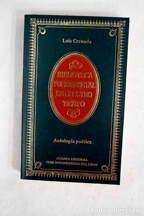 Libros: Antolog&iacute;a po&eacute;tica: Cernuda, Luis.- Cernuda, Luis