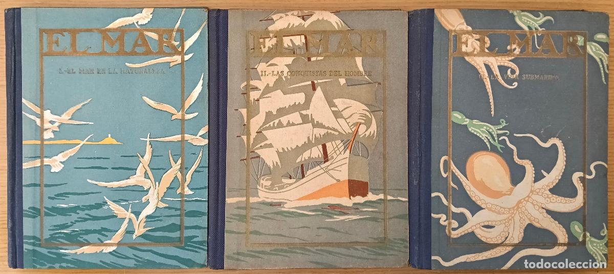 Libros: El Mar. Tomos I, II y III - Capit&aacute;n Arg&uuml;ello