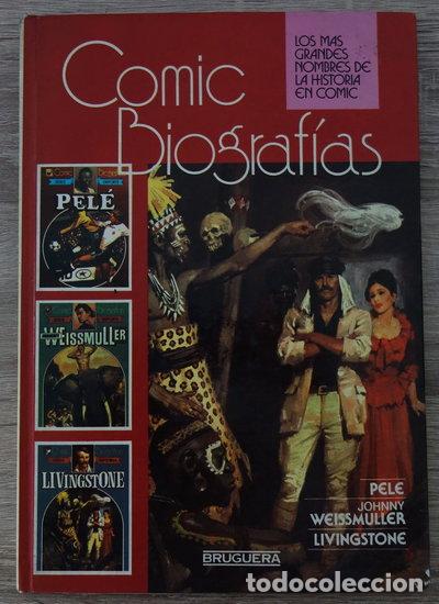 Libros: Comic Biograf&iacute;as: Pele - Johnny Weissmuller - Livingstone- 8410018035154