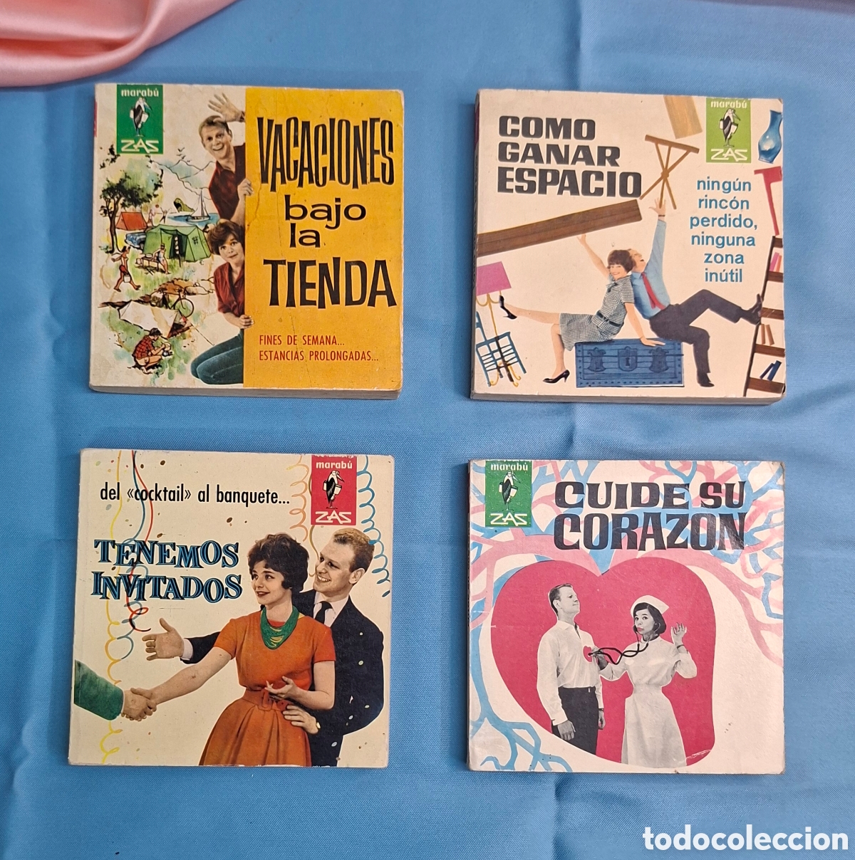 Libros: Lote de 4 libritos vintage Marab&uacute; ZAS &ndash; Editorial Bruguera