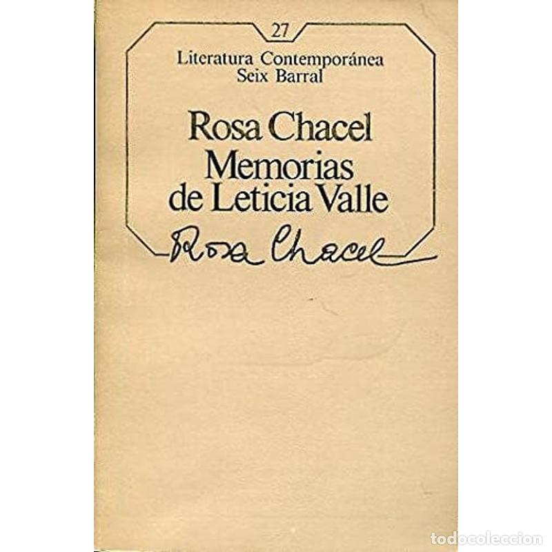 B&uuml;cher: Memorias de Leticia Valle - Rosa Chacel - Rosa Chacel