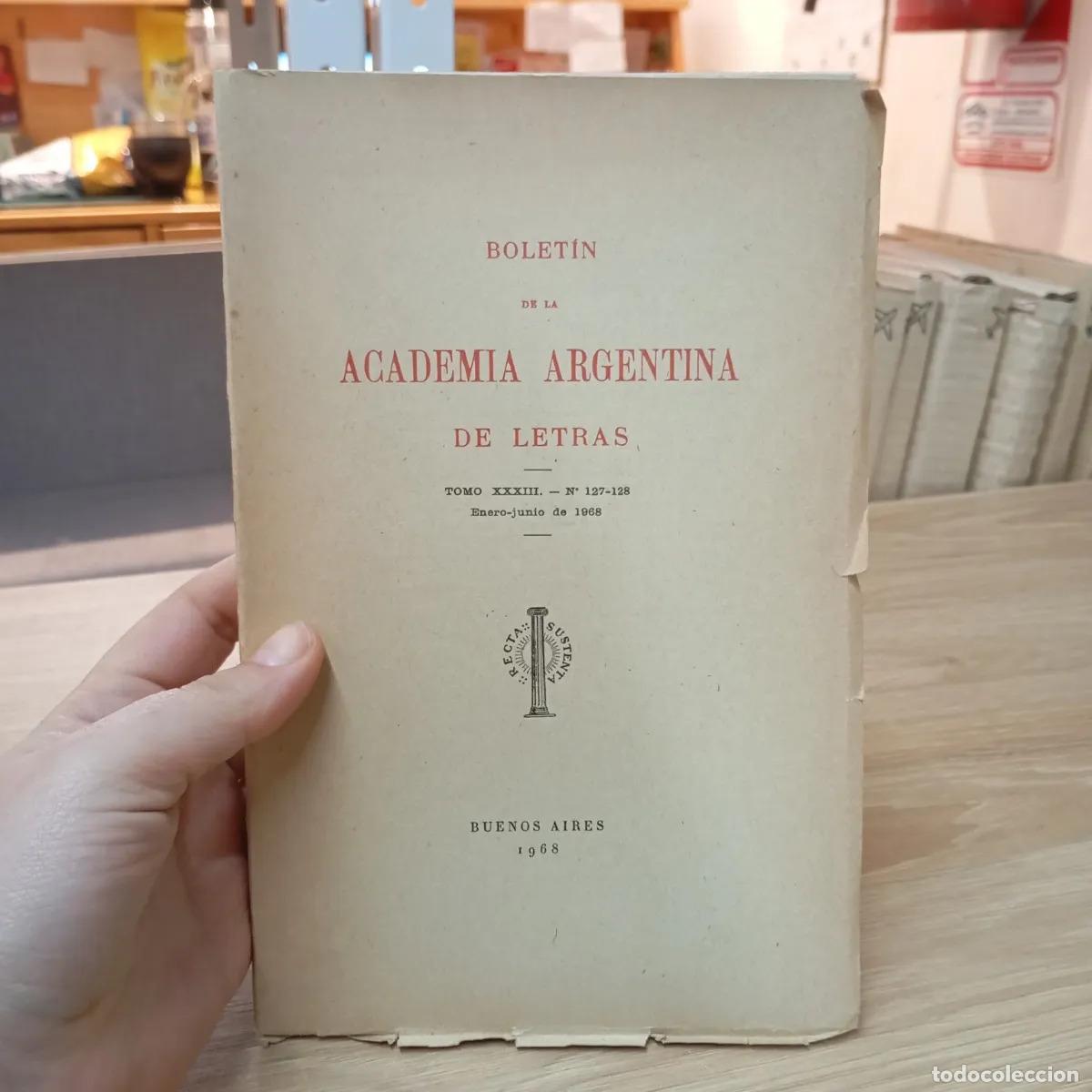 Livres: Bolet&iacute;n de la Academia - Tomo XXXIII - Academia Argentina de Letras