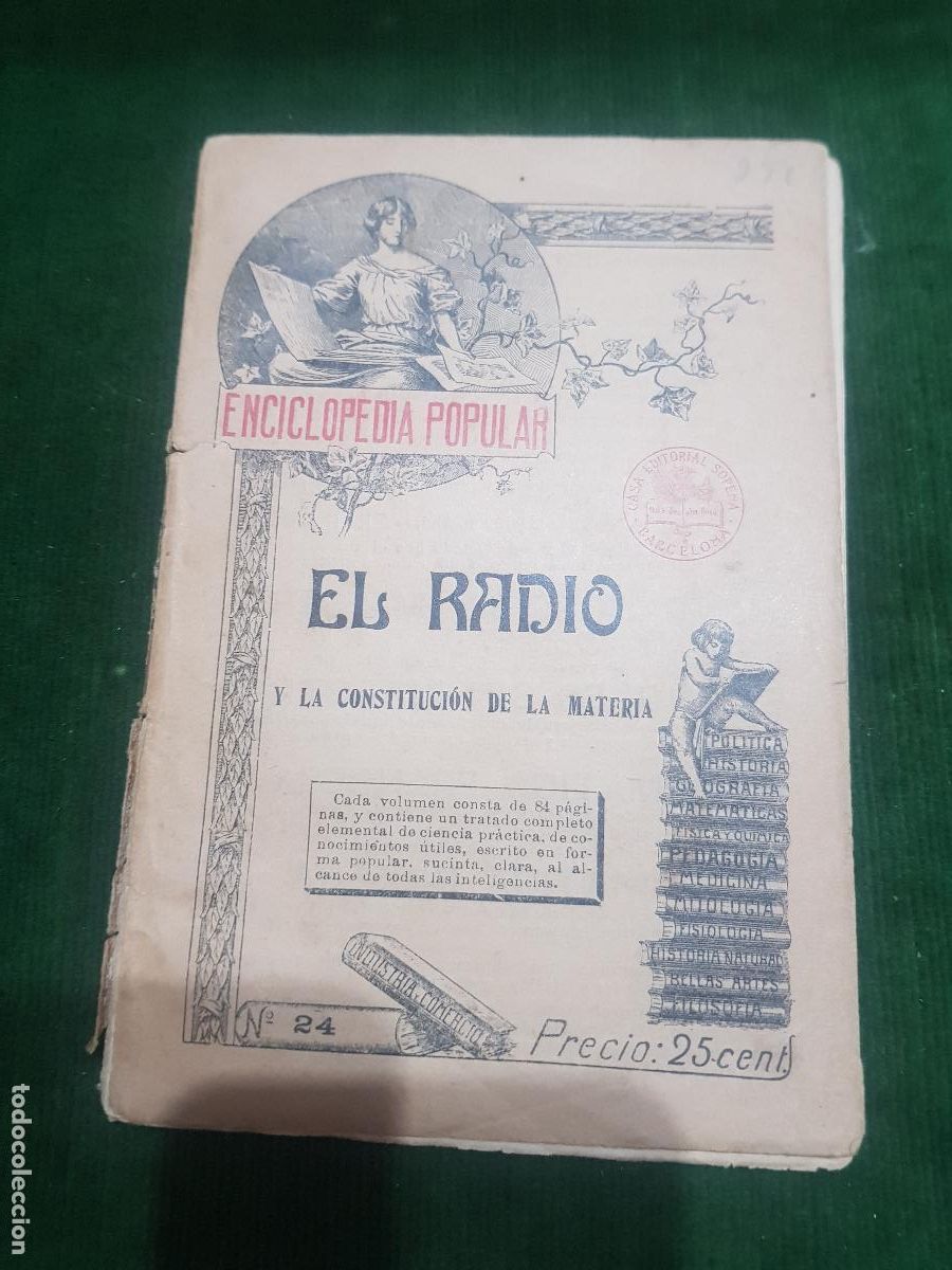 Libros: EL RADIO Y LA CONSTITUCION DE LA MATERIA