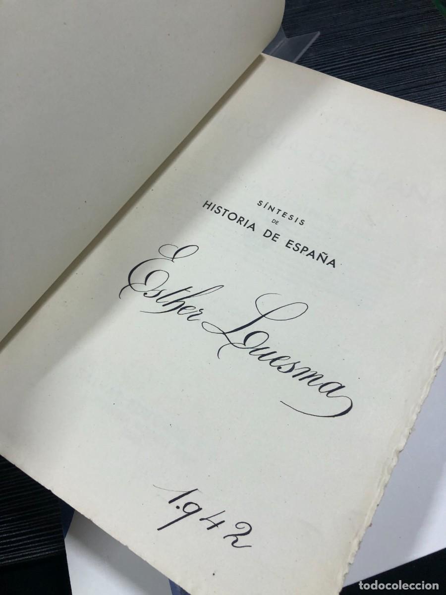Livros em segunda m&atilde;o: S&iacute;ntesis de Historia de Espa&ntilde;a (Edici&oacute;n de 1942) Esther Luesma