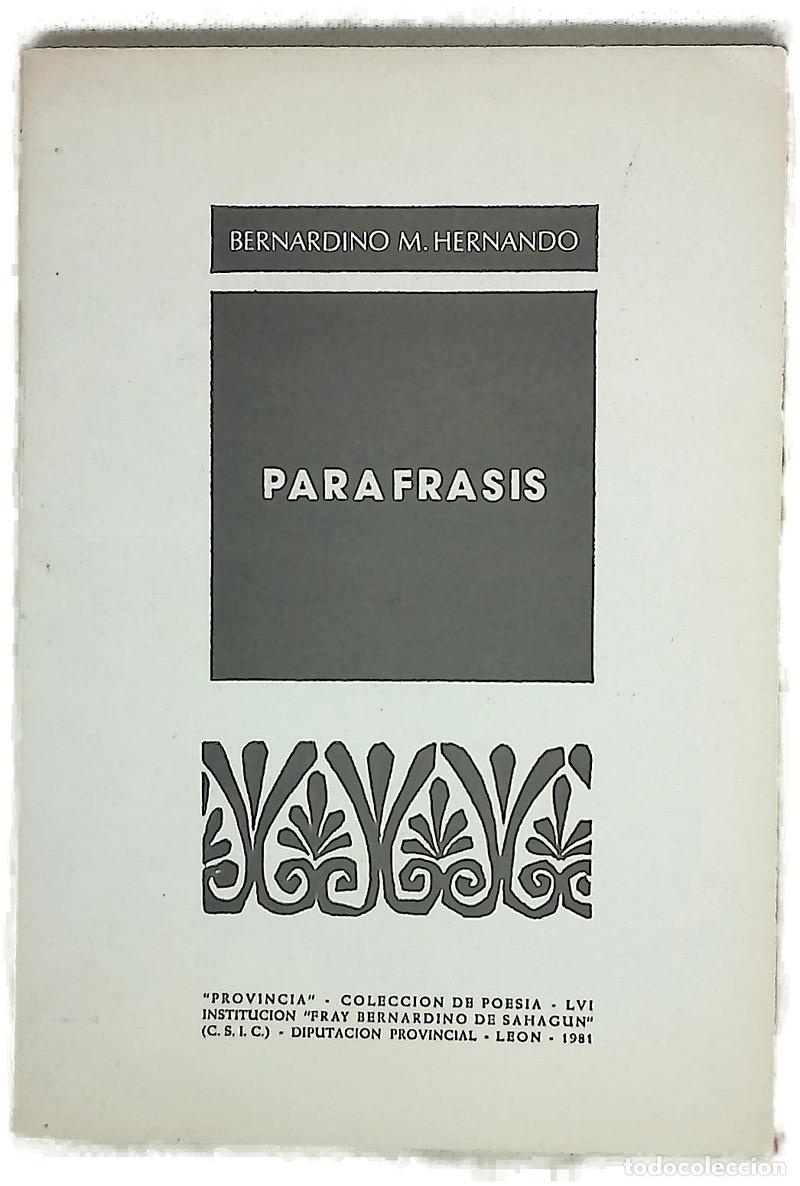 Livres: Par&aacute;frasis - Hernando, Bernardino M