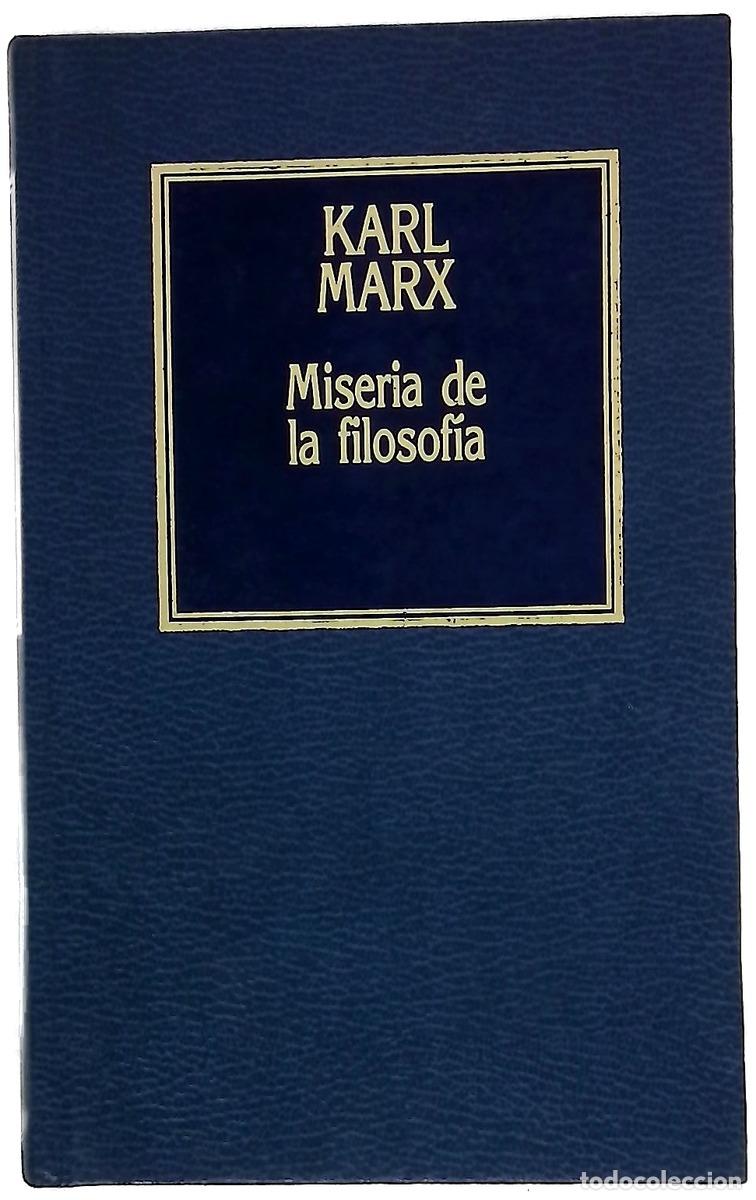 Livros em segunda m&atilde;o: Miseria de la filosof&iacute;a contestaciones a la &rdquo;Filosof&iacute;a de la miser&iacute;a&rdquo; de Proudhom