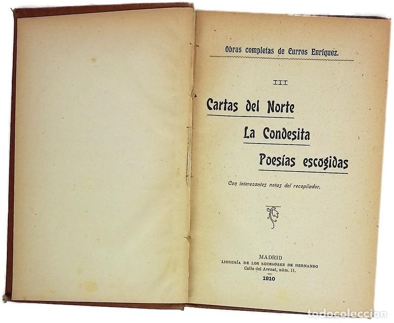 books: Cartas del norte La condesita ; Poes&iacute;as escogidas