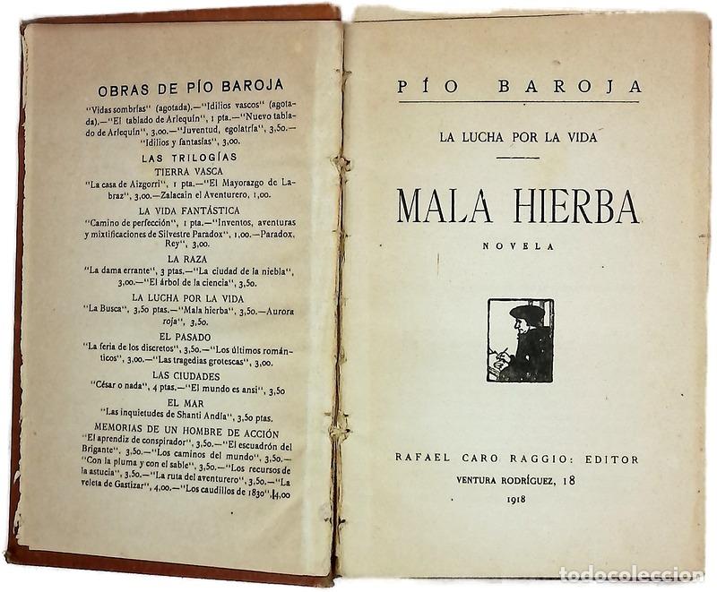 books: Mala hierba - P&iacute;o Baroja - Alianza