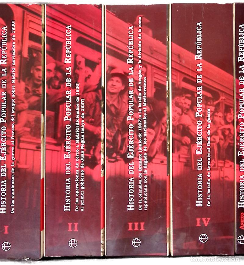 B&uuml;cher: Historia del ej&eacute;rcito popular de la Rep&uacute;blica 4 tomos+ anexo