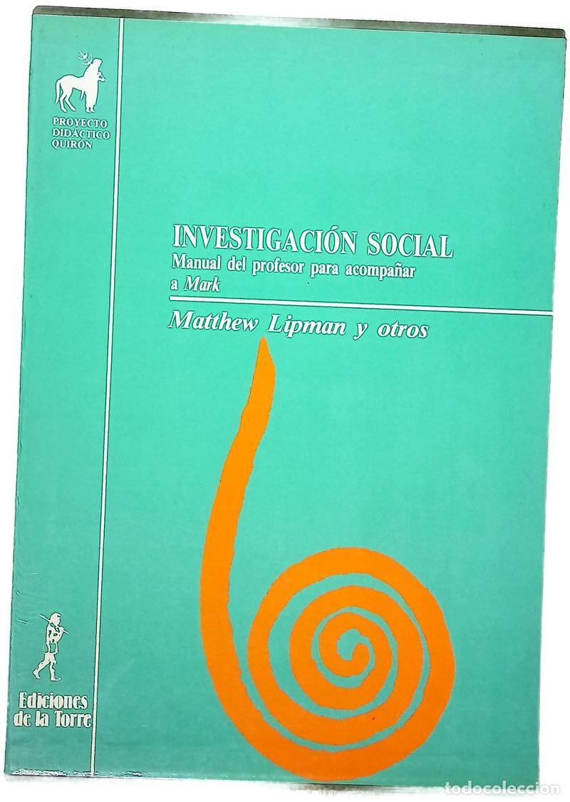 Livros em segunda m&atilde;o: investigaci&oacute;n social - Lipman, Matthew