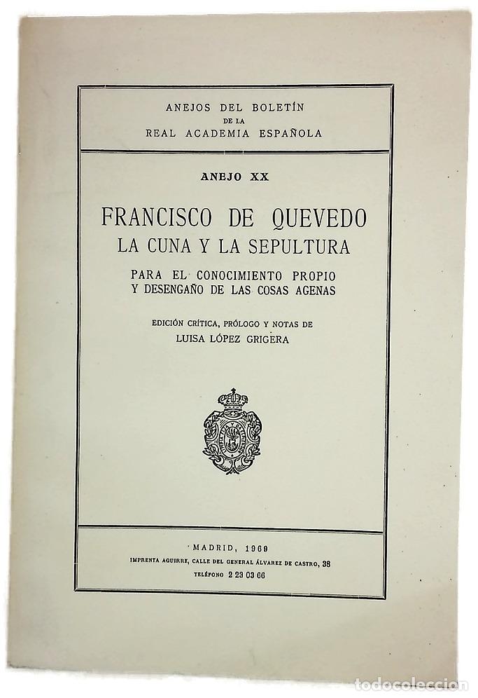 Libros: La cuna y la sepultura - Francisco de Quevedo