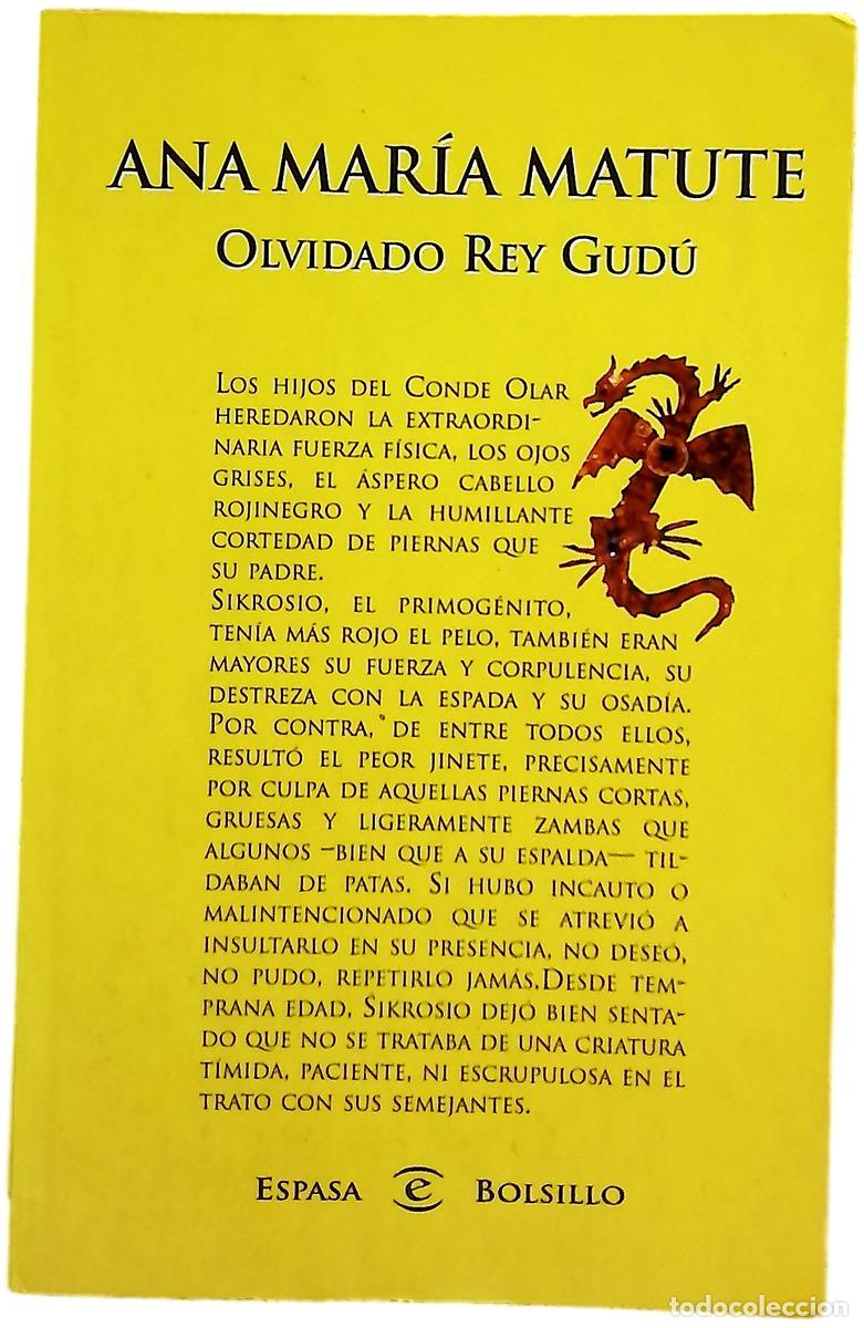 Libri di seconda mano: Olvidado rey Gud&uacute; - Matute, Ana Mar&iacute;a