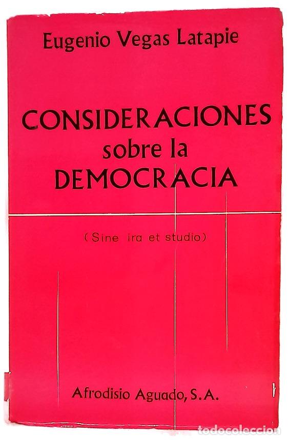 books: Consideraciones sobre la democracia (sine ira et studio)