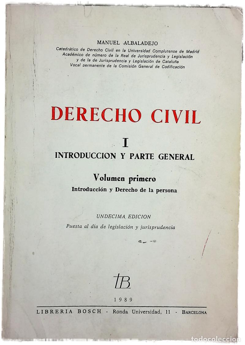 Livros em segunda m&atilde;o: Derecho civil - Albaladejo, Manuel