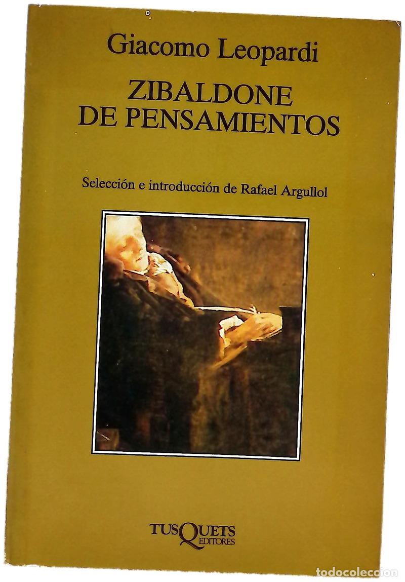 Libri di seconda mano: Zibaldone de pensamientos una antolog&iacute;a