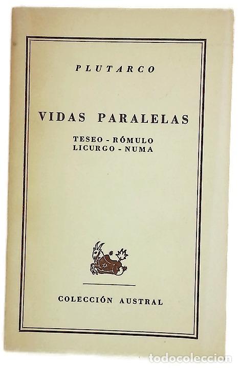Livros em segunda m&atilde;o: Vidas paralelas. Teseo R&oacute;mulo Licurgo Numa