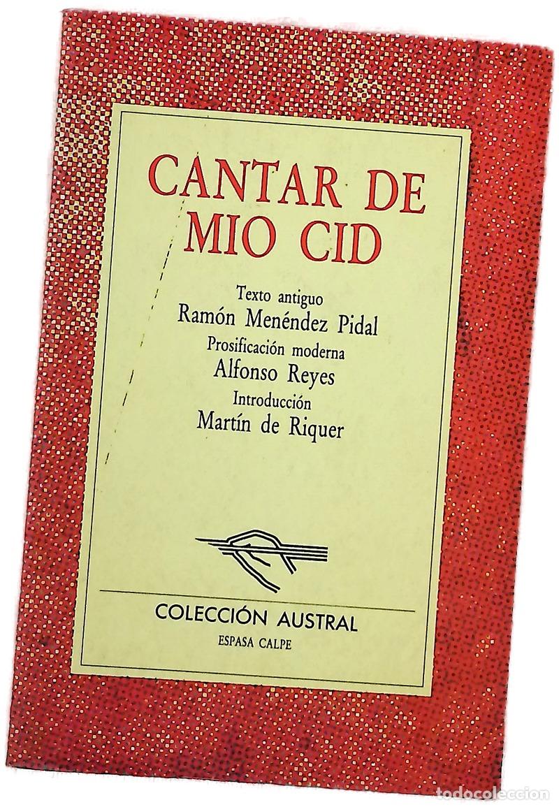 Livros em segunda m&atilde;o: Cantar de m&iacute;o Cid - Men&eacute;ndez Pidal, Ram&oacute;n; Reyes, Alfonso; Riquer, Mart&iacute;n de
